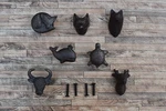 1X Vintage Style Cast Iron Animals Door Knob Drawer Cabinet Kitchen Pull Handles. Fixed Price $5.18.
