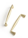 Brushed Gold Zinc Alloy Cabinet Pulls 3-3/4 INCH(96MM) Hole Center Classic .... Fixed Price $21.19.