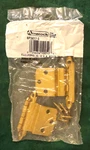 Amerock Bright Brass Non Self Closing Cabinet Door Hinges 3417-3 Nos. Fixed Price $5.79.