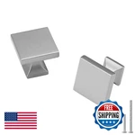 Homdiy 30 Pack Square Cabinet Knobs - Brushed Nickel Silver Modern Style. Fixed Price $82.53.