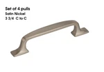 Amerock BP55317G10 Highland Ridge 3-3/4" Cabinet Pull Satin Nickel Set Of. Fixed Price $29.95.