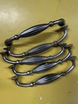Set Of 8 Top Knobs M143 Antique Pewter Tuscany 5-1/16" C-c Handle Cabinet D-pull. Fixed Price $50.00.
