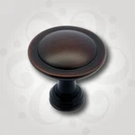 Allen Roth Aged Bronze Cabinet Knob 1-1/4 Round Transitional Stepped Zinc Hardw. Fixed Price $5.99.