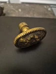 Antique Solid Brass Threaded Oval Door Knob Drawer Cabinet Pull Cane Top. Fixed Price $48.67.