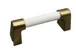 3" Modern Ceramic Pull Champagne Bronze And Ivory 31/5 Lot Of 77. Fixed Price $8.50.
