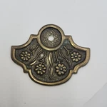 Vintage Antique Brass Keeler Hardware Back Plate Flowers Daisies. Fixed Price $9.99.