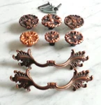Ajax Amerock Rosette Leaf Copper Vintage Drawer Pull Cabinet Handles & Knobs. Fixed Price $48.00.