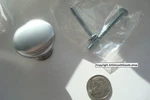 Elements Brushed Chrome 1-3/16" Cabinet Mushroom Knobs 3910-BC Ten (10) Pieces. Fixed Price $11.95.