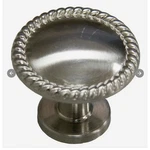 Allen + Roth 1-1/4" Satin Nickel Round Twist Transitional Cabinet Knob 0300921. Fixed Price $9.50.