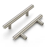 Ravinte 30 Pack 5'' Cabinet Pulls Satin Inch Hole Center, Nickel. Fixed Price $43.50.