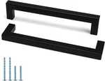 Goldenwarm 5 Pack 6 1/4 Inch Black Handles For Cabinets Open Box. Fixed Price $19.99.