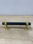 Belwith Keeler B077523-MBBGB Ostia 3-3/4" Cabinet Pull Matte Black/brushed Gol. Fixed Price $13.68.