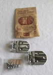 Vtg Amerock Offset Hinge Chrome Plated Black Lines Deco Cabinet Cupboard Nos Usa. Fixed Price $24.50.
