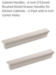 Cabinet Handles 6-INCH (152MM) Brushed Nickel Drawer Pack. Fixed Price $11.00.