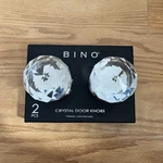 Bino Crystal Door Knobs Brushed Nickel One Set. Fixed Price $50.00.