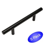 *5 Pack* 3/8" Slim Line Cosmas Euro Bar Flat Matte Black Pulls 404-2.5FB. Fixed Price $6.59.