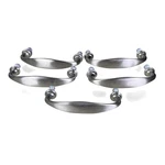 Set Of 5 Amerock Satin Nickel Cabinet Pulls 3" Center. Fixed Price $10.00.