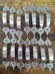 14 Vintage-style Scalloped Cabinet Drawer Pulls Satin Nickel/silver Tone. Fixed Price $17.99.