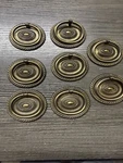 8 Kbc Keeler Solid Brass Oval Hepplewhite Cabinet Drawer Pulls Knobs Mcm 3 (97). Fixed Price $70.00.