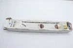 Vivalight Barn Door Handle Round Black Solid Steel 12". Fixed Price $13.98.