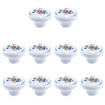 Quluxe 1-1/2 Inch Hand Painted Ceramic Knobs Kitchen Cabinet Retro Vintage Do.... Fixed Price $26.37.