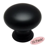 *10 Pack* Cosmas Cabinet Hardware Flat / Matte Black Knobs #4950FB. Fixed Price $14.40.