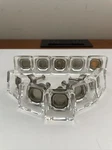 Cosmas Satin Nickel & Clear Glass Square Cabinet Knobs Pack Of 10 #6377SN-C. Fixed Price $30.00.