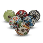 Multicolor Ceramic Knobs For Cupboards And Drawers Assorted Kitchen Cabinet K.... Fixed Price $22.17.