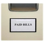 Tatco Magnetic Label Holder - 1.3" X 4.4" Vinyl / Pack Black (TCO29100). Fixed Price $35.58.