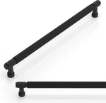 Matte Black 10" Knurled Cabinet Pulls - Pack For Kitchen & Drawers. Fixed Price $116.99.