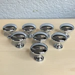 Lot Of 8 Shiny Chrome Door Drawer Cabinet Pull Handles Kitchen Bathroom 1.25". Fixed Price $16.00.