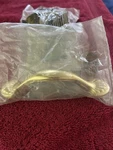 Vintage Belwith P538 4.5" Screw Spacing Solid Polished Brass Cabinet Pull New. Fixed Price $5.00.