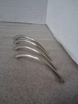 Brass 3/8" & 3-3/4" Center Curve Bow Arch Cabinet Drawer Pull Nickel Finish. Fixed Price $8.70.