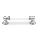 Hickory P3413-CHW Polished Chrome, White 3/4"CC Cabinet Handle Pulls Gaslight. Fixed Price $7.16.