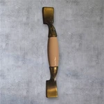 Vtg Amerock BP-76240-ALB Polished Brass 3"CC Cabinet Handle Pull Ceramic New Nos. Fixed Price $7.65.