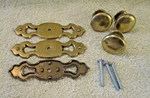 1994 3/PC. Set Pulls W/back Plate Kbc #N12984 & #N14616. Fixed Price $13.00.