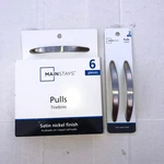 Mainstays 6 Pack With Hardware Plus 2 Pulls Satin Nickel Finish Easy. Fixed Price $18.97.