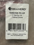 Brainerd - 3 Inch Steel Bar Cabinet Pulls Polished Chrome. Fixed Price $15.00.