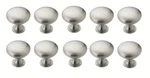Set Of Amerock BP53005G10 Allison Satin Nickel Knob 1-1/4" Diameter Round. Fixed Price $27.89.