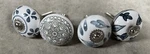 Vintage Porcelain Ceramic Drawer Cabinet Knobs Pulls 1.25" Arts Crafts Eclectic. Fixed Price $15.98.