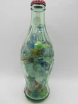 Filled With Marbles "open Happiness" - Coca Cola Bottle Early Root Glass Repro. Fixed Price $15.00.