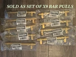 *qty 9* Gliderite 5-1/16 In. C-c Satin Gold Cabinet Drawer Bar Pulls 4007-128-SG. Fixed Price $34.99.