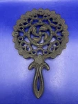 Vtg 1950'S Cast Iron Footed Heavy Trivet Vulcan Hart Kitchen Great Condition. Fixed Price $9.99.