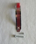 Vtg Amerock Door Pull Red Line Chrome Plated # 08215 Deco Mcm Cabinet Cupboard. Fixed Price $12.50.