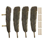 Scrtb 4PCS Feather Drawer Handle Cabinet Pulls Cupboard Knob.... Fixed Price $26.22.