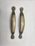 2 Gatehouse 3" Center-to-center Antique Brass Arched Cabinet Pull Drawer Handle. Fixed Price $8.00.
