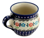 Polish Pottery 16 Oz Bubble Coffee Mug By Zaklady Boleslawiec - Stoneware. Fixed Price $39.00.