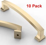 Asidrama 10 Pack 5 Inch 128MM Hole Centers Brushed Brass Kitchen Cabinet Handle. Fixed Price $19.99.