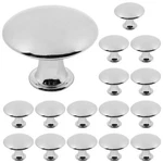 16 Pcs Polished Chrome Cabinet Knobs, Round Dresser Kitchen Drawer Knobs.... Fixed Price $21.52.