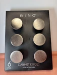 Bino 6 Pack Satin Nickel Cabinet Dresser Knobs Round Circle Shape Modern New. Fixed Price $19.95.